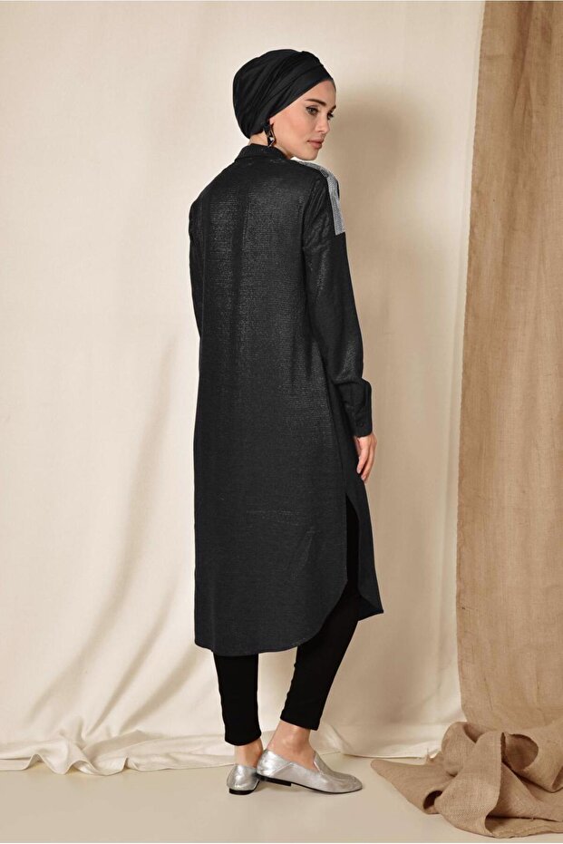 OMUZLARI PAYETLİ TUNİK 4348 - 3