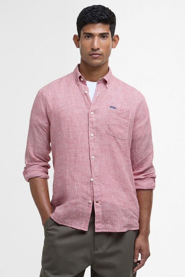 Linton Tailored Gömlek RE25 Red Spice - 1