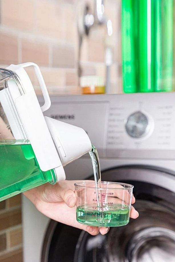 3 Adet Sızdırmaz Depolama Sıvı Toz Deterjan Erzak Saklama Kutusu- Ölçekli Deterjan Kutusu 2800 ml - 5