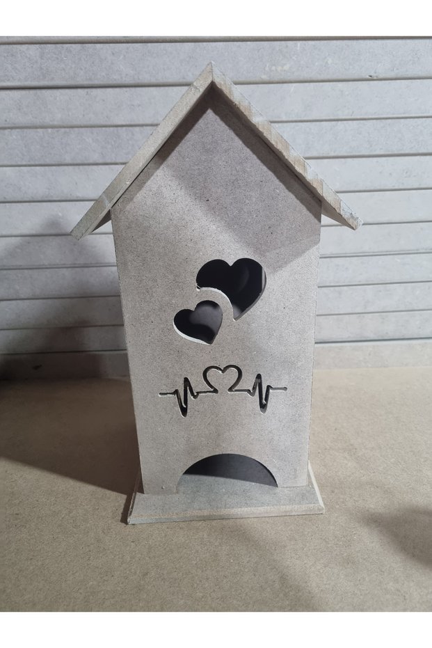 Herbal Tea Storage Box Liptonluk Raw Mdf Hobby Products Heart Decorative Box Can Be Painted