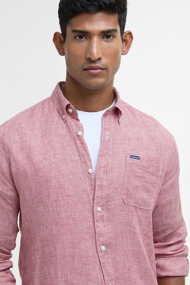 Linton Tailored Gömlek RE25 Red Spice - 4