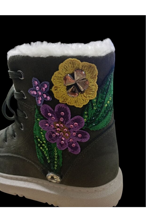 Kişiye Özel Sadece 1 Adet Üretilir Taş Detaylı Miflonlu Bot - 1