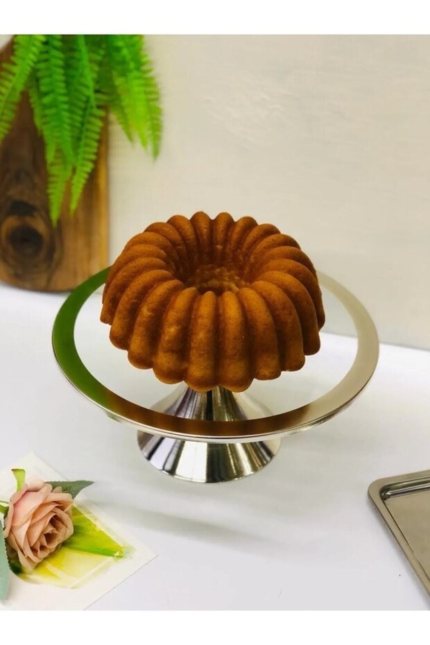 Silver Round Cake Stand, Cake and Cookie Presentation Stand, Dowry Box, Gift Box, Cake Plate