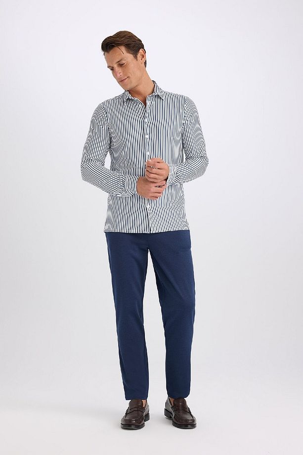 Jogger Yazlık Kumaş Pantolon Basic Düz Cepli Düz Paça T6317AZ25SP - 2