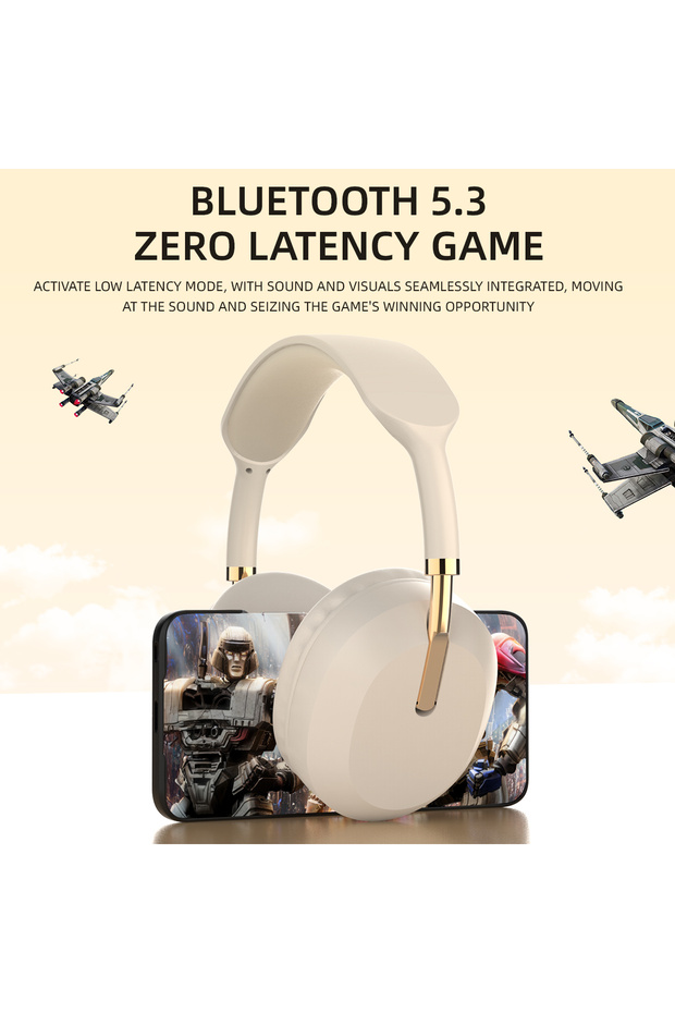 J8 Anc Kafa Üstü Yumuşak Kulak Yastıklı Mikrofonlu Bluetooth 5.3 Kulaklık - 5
