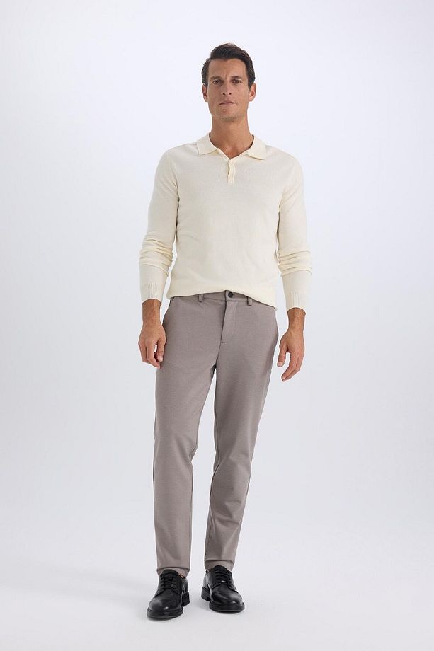 Jogger Yazlık Kumaş Pantolon Basic Düz Cepli Düz Paça T6317AZ25SP - 5