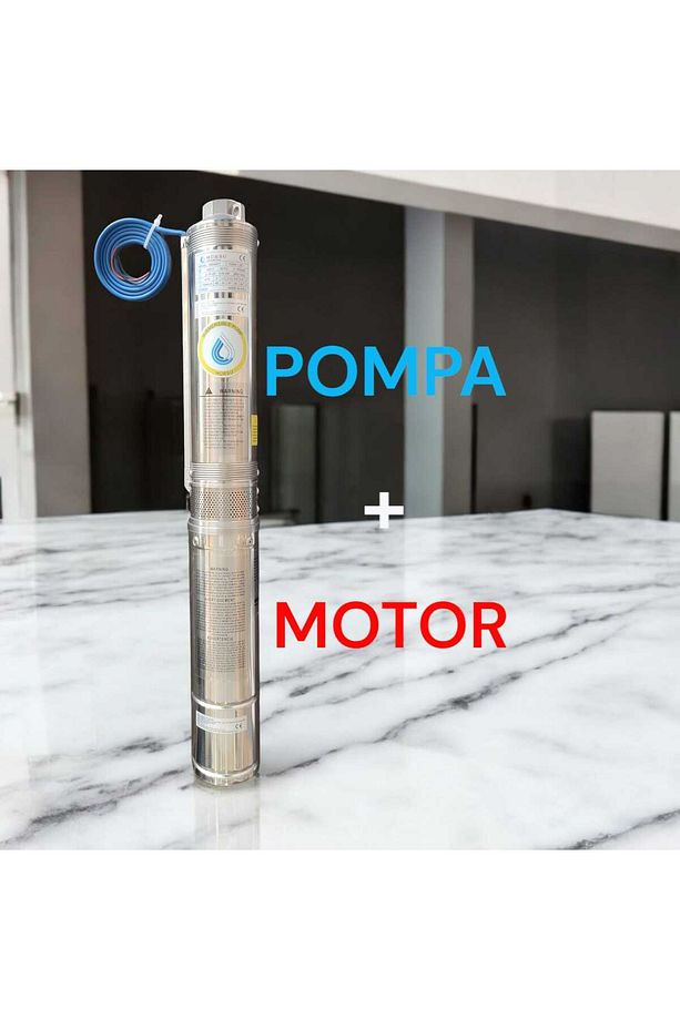 2 HP 18 KADEMELİ DALGIÇ POMPA+70 METRE KABLO+70 METRE CMK İP+70 METRE KANGAL HORTUM+KONTROL KUTUSU - 2