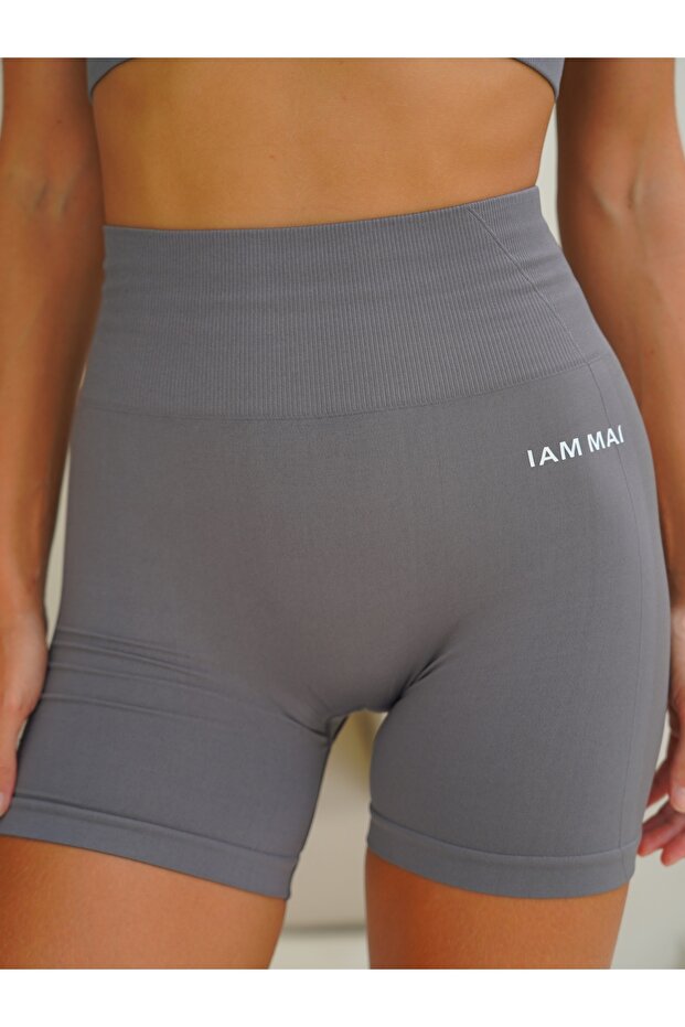 Rufus Antrasit Büzgü Detay Şort - 4