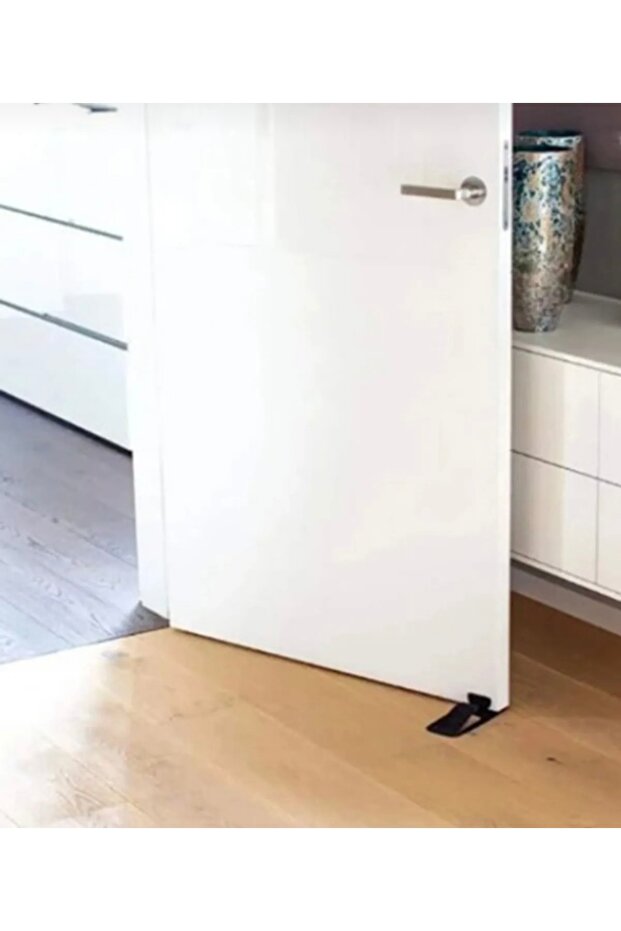 Yapışkanlı Kapı Stoperi Plastik Kapı Durdurucu Bariyer Kapı Altı Takozu - 4