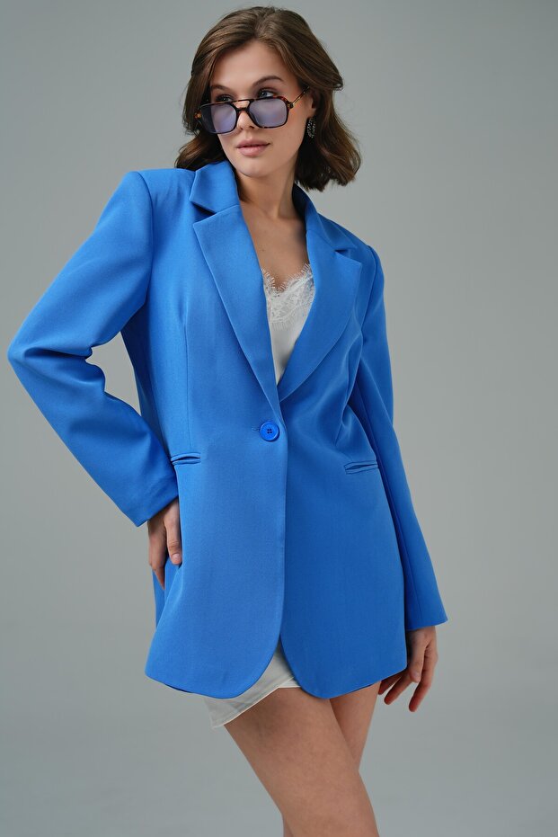 İndigo Blazer Ceket - 6