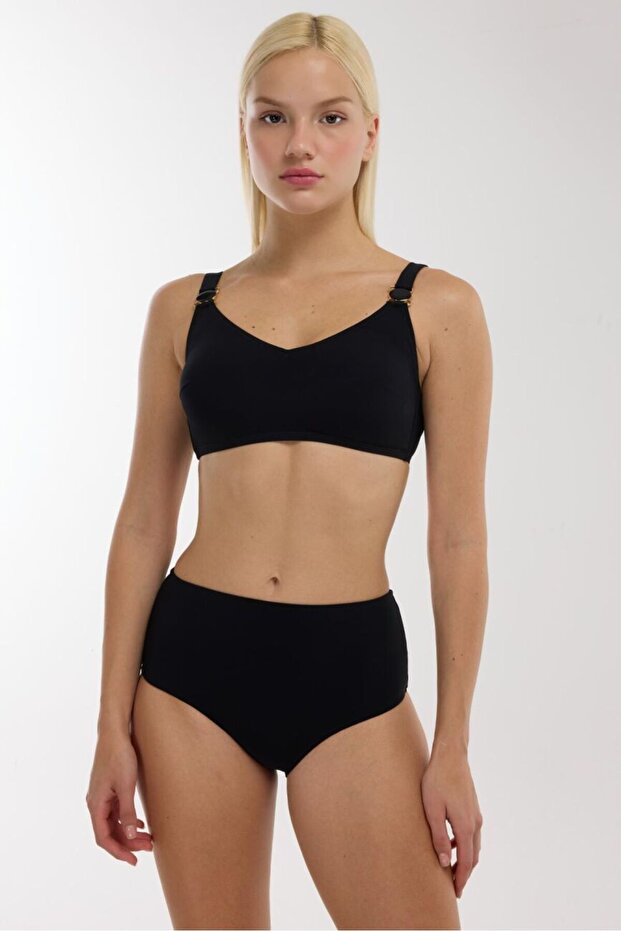 4532 Black Plus Size Bikini Set - 1