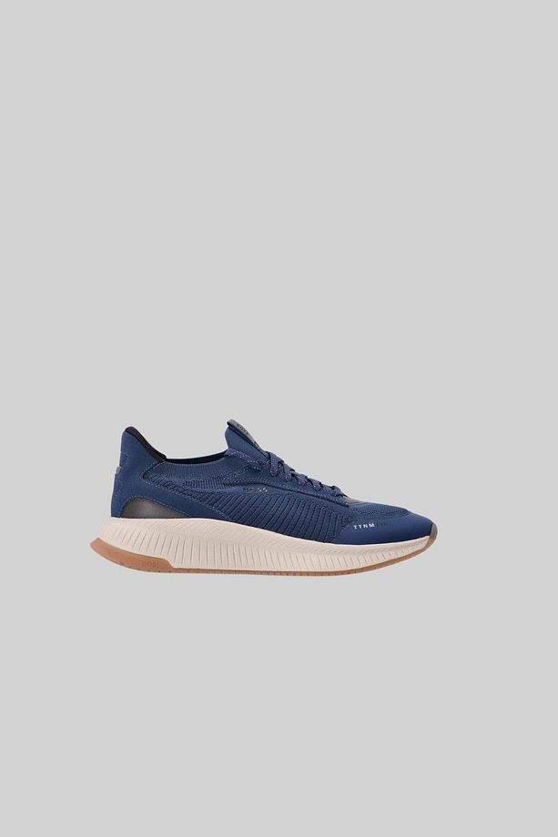 Erkek Titanium Evo Bağcıklı Marka Logolu Spor Stil Sneaker Lacivert - 1