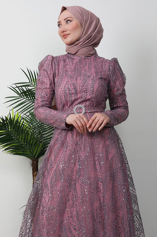 Nilda Simli Abiye Gül Kurusu - 5