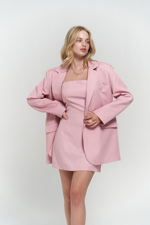 Clara Pembe Blazer - 1