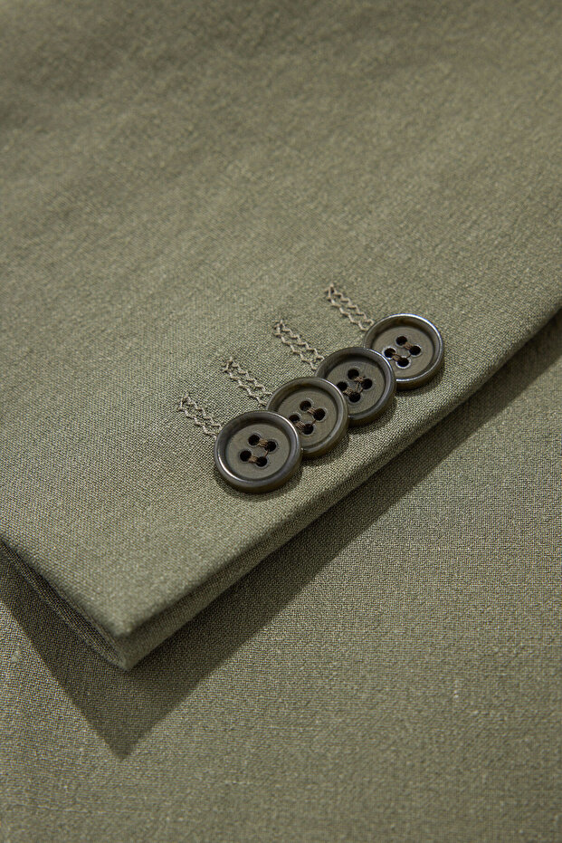 YEŞİL DÜĞMELİ CEKET - 6