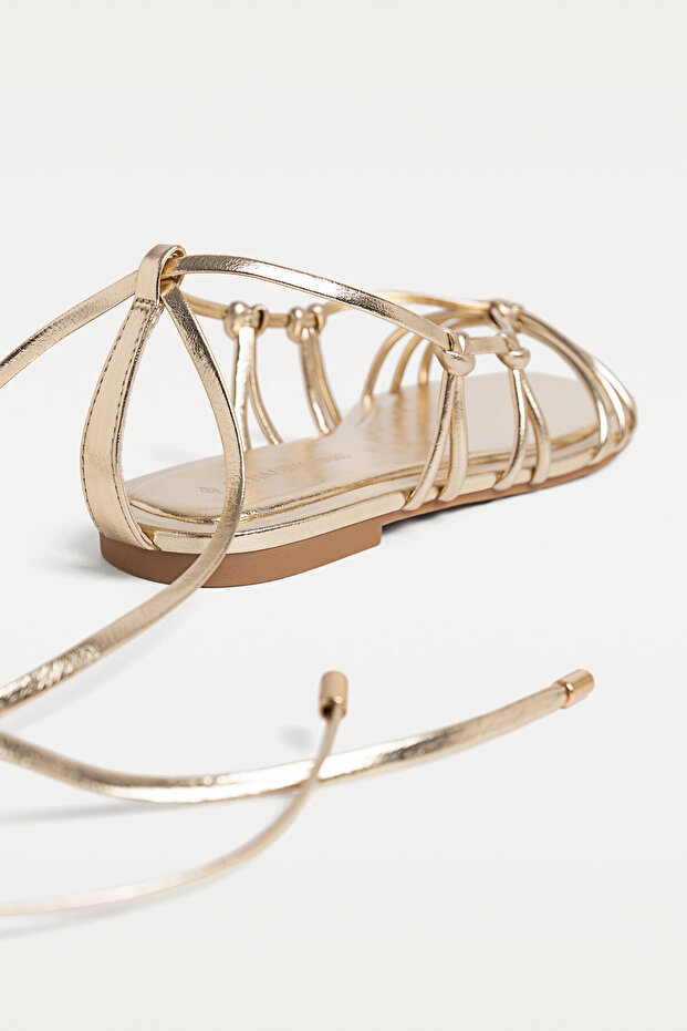Strappt flat sandals - 4