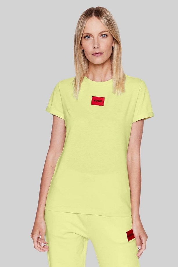 Regular Fit Kadın T-shirt Sarı - 1