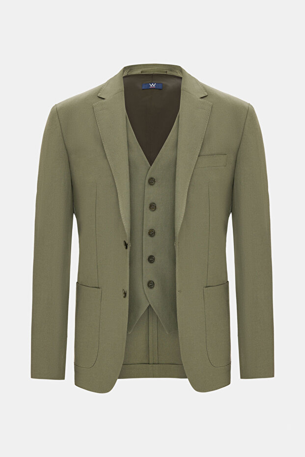 YEŞİL DÜĞMELİ CEKET - 2