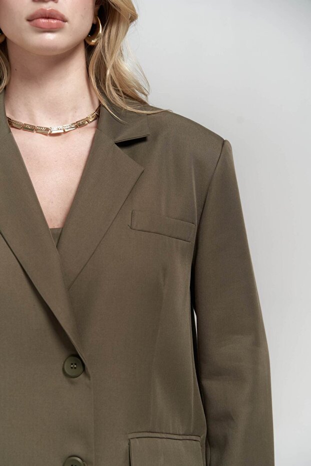 Clara Haki Blazer - 6
