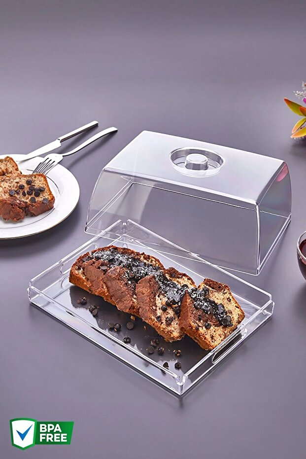 White Stylish Cake Dish and Cake Presentation Stand, Multi-Purpose Use - 1