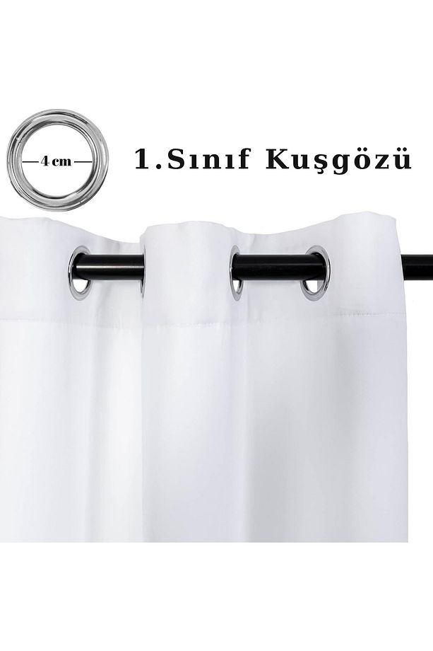 NEW Blackout Rustik Kuşgözü Blackout Saten Karartma Güneşlik Blackout - 3