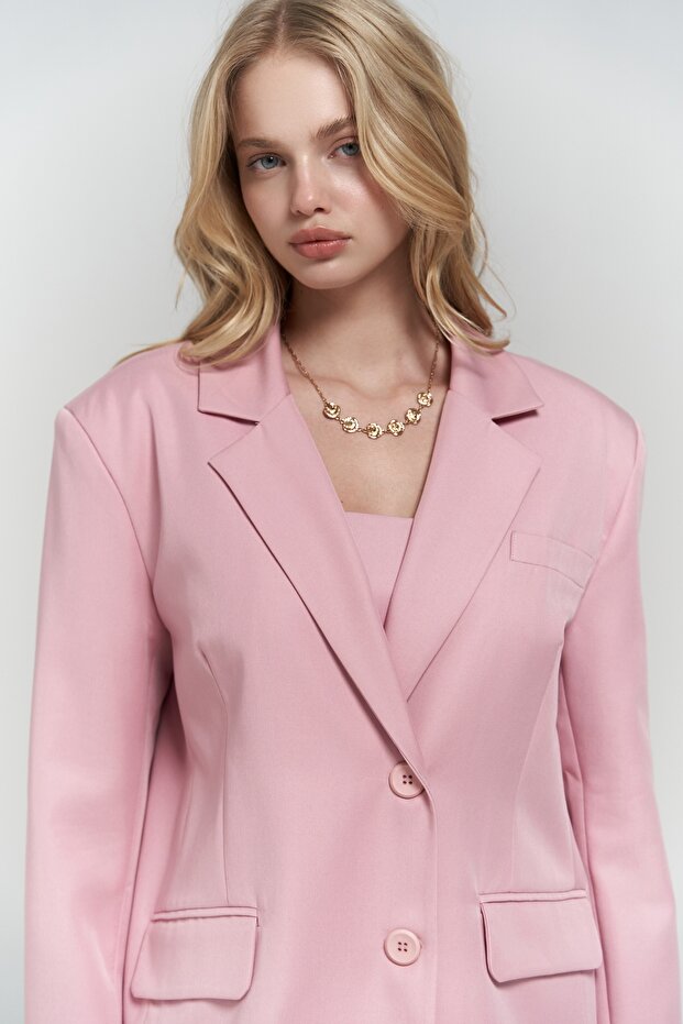 Clara Pembe Blazer - 7