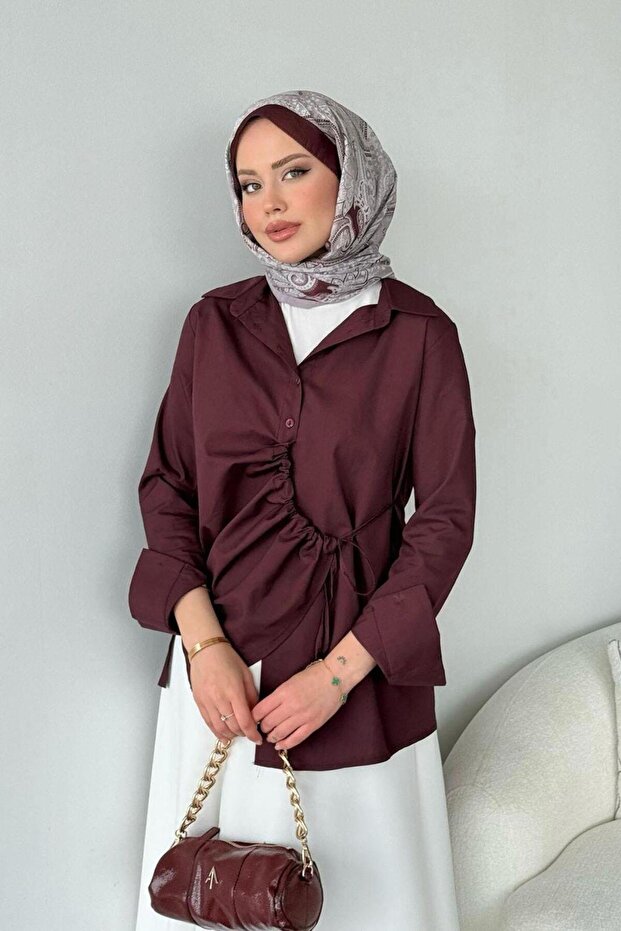 Yüsra Gömlek Mürdüm - 4