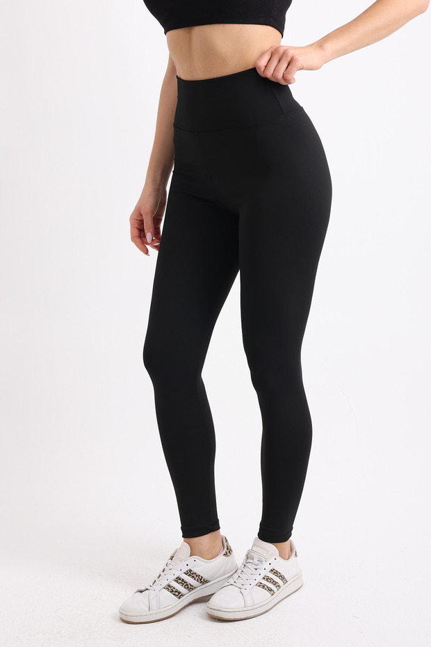 Women's Leggings Black High Waist Women's Casual and Sports Leggings - 8