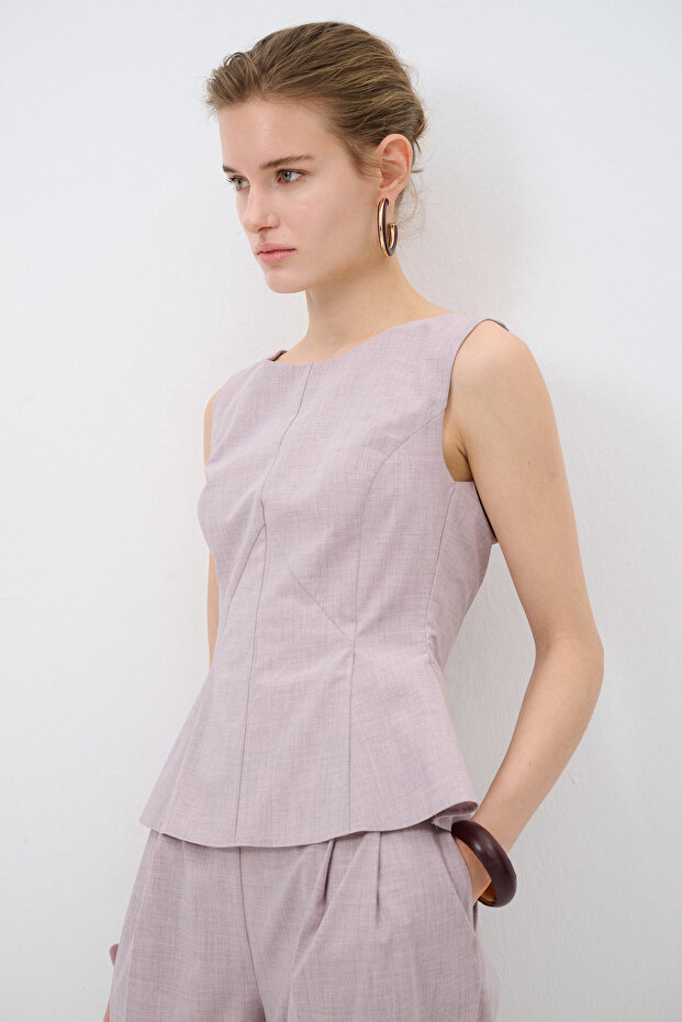 Kayık Yaka Yelek - 6