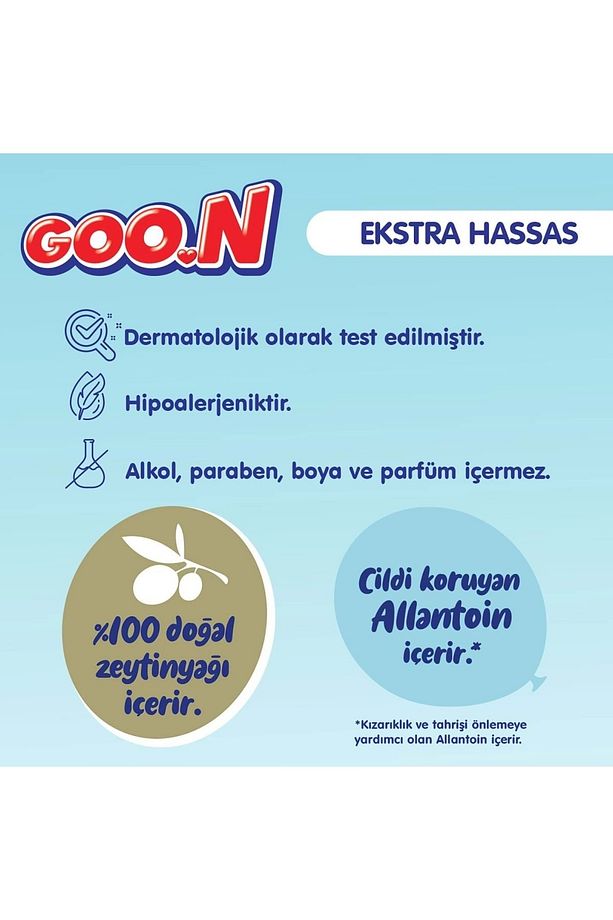Goon Islak Havlu Mendil 56 Yaprak Sensitive Hassas Cilt 12 Li Set (4PK*3) 672 Yaprak - 3