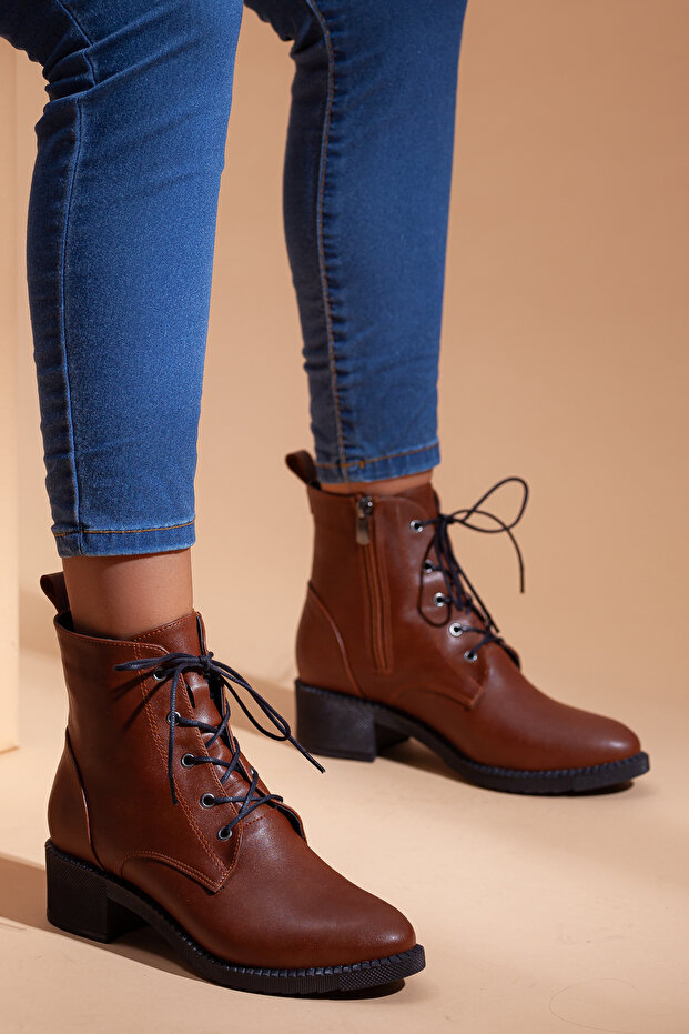 D502 Günlük Topuklu Kadın Bot - 6