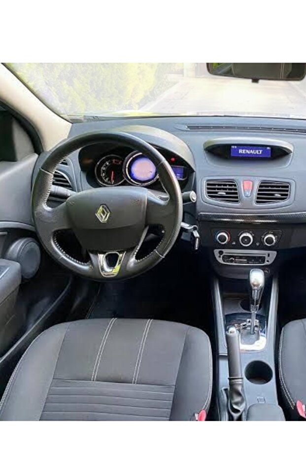 Renault Fluence Siyah Deri Dikişli Direksiyon Simidi 484009247R - 2
