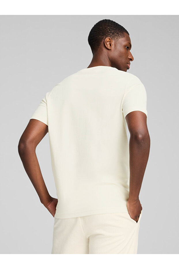 Solid Regular Fit T-Shirt with Patch Detail - 3