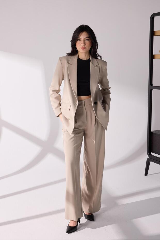 Kruvaze  Blazer Bej - 1