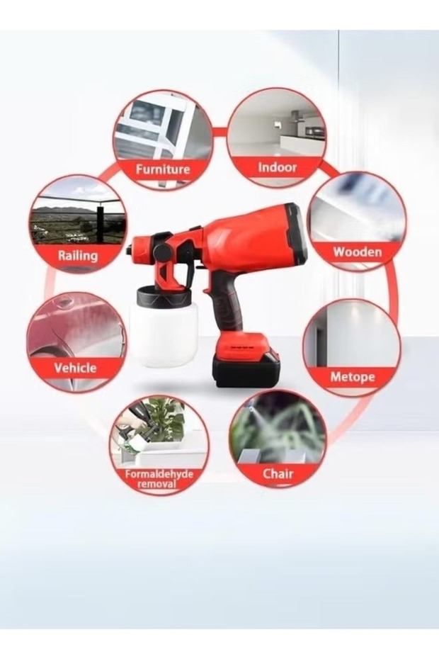 Electric spray Sprayer 21V Handheld Multifunctional  High Pressure  800ml Large Capacity DX2570 - 6