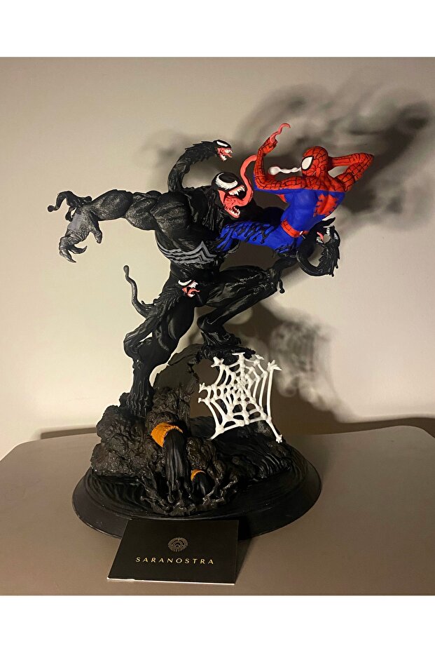 SPDERMAN VS VENOM 3D FİGÜR 35CM DEV BOYUT - 1