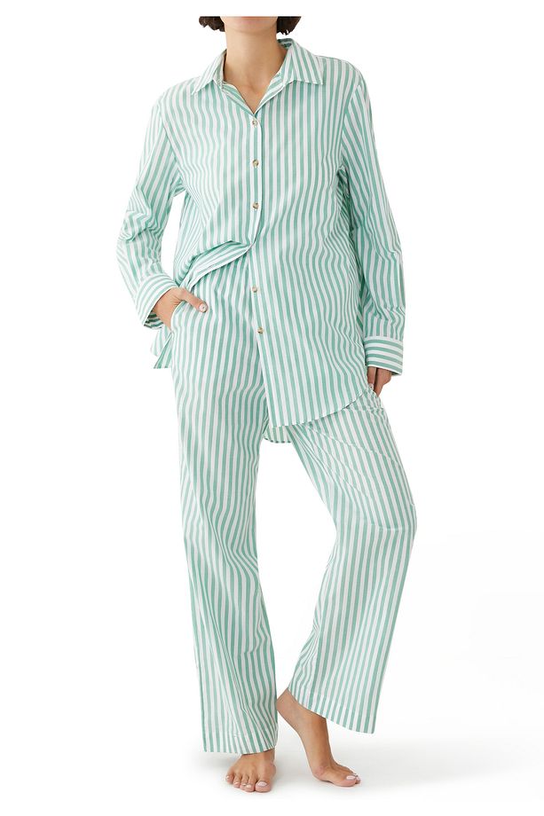 Şık Pamuklu Pijama Üstü - 2