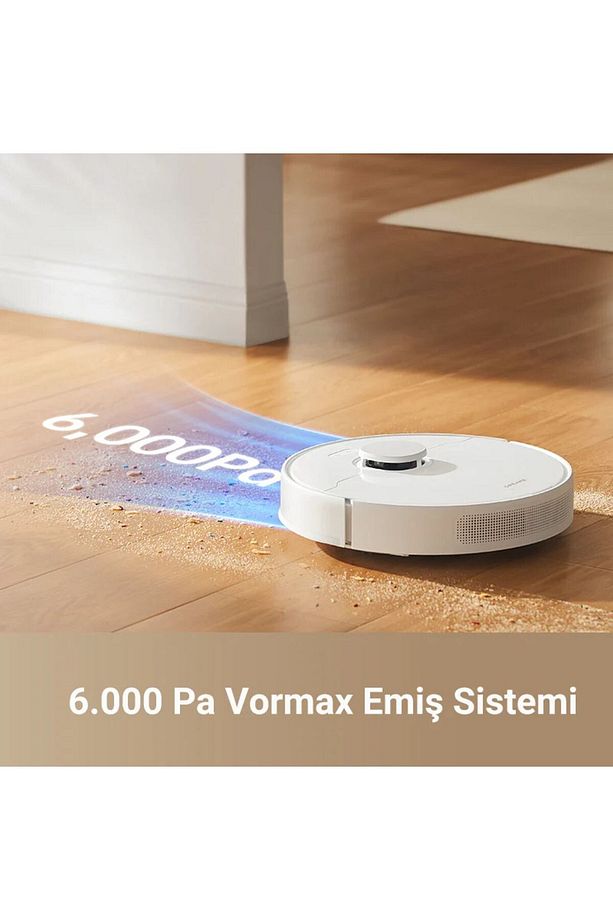 İstasyonlu Robot Süpürge 6000Pa Yüksek Güç, Akıllı Navigasyon ve Uzun Pil Ömrü ile Sessiz Temizlik - 8