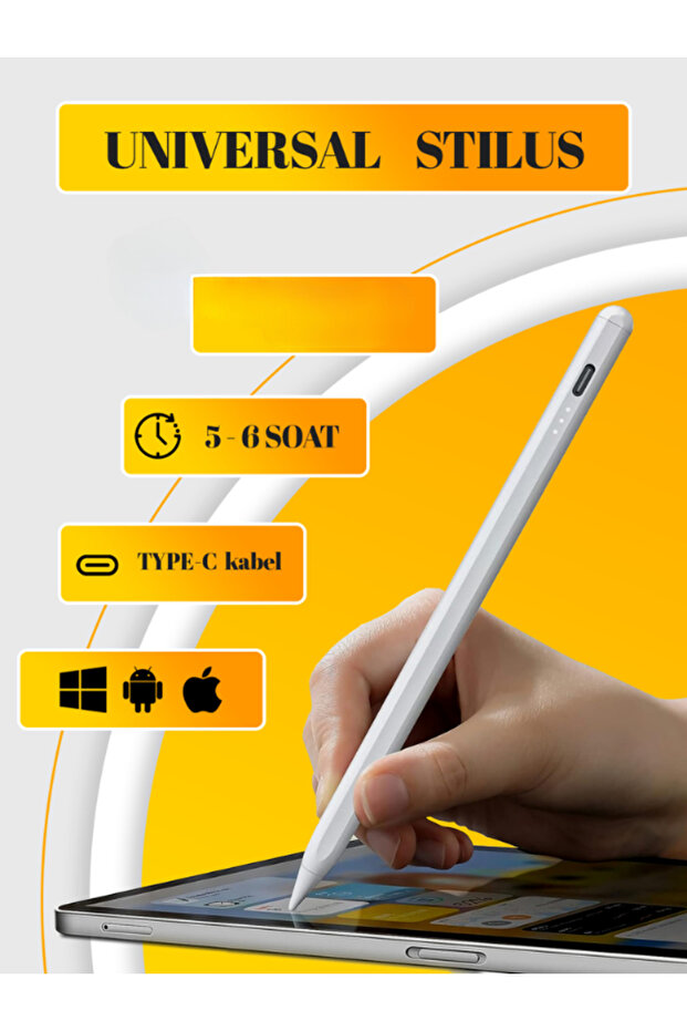 Stylus Pen Writing & Drawing Pen For Touchscreen Devices Compatible With Apple And Androids - 5