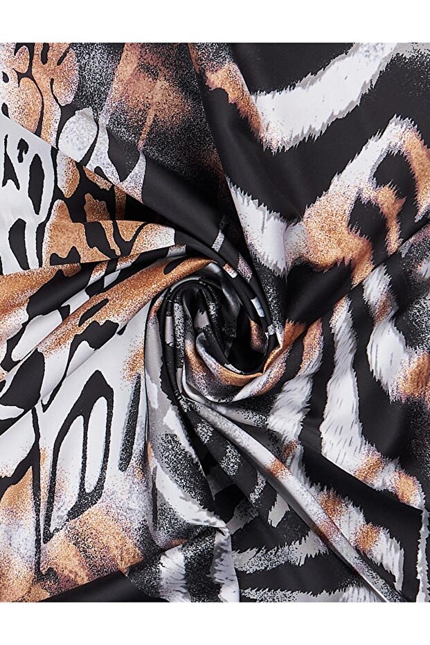 POLYESTER LEOPAR DESENLİ EŞARP - 2
