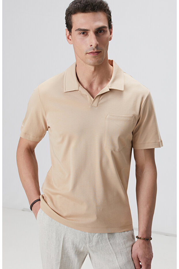 Açık Camel T-shirt - 2