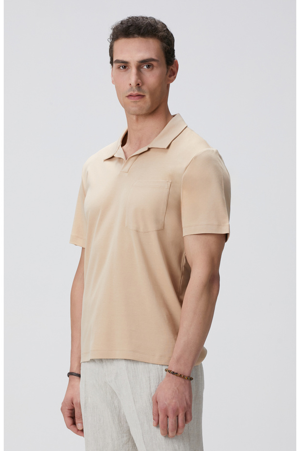 Açık Camel T-shirt - 4