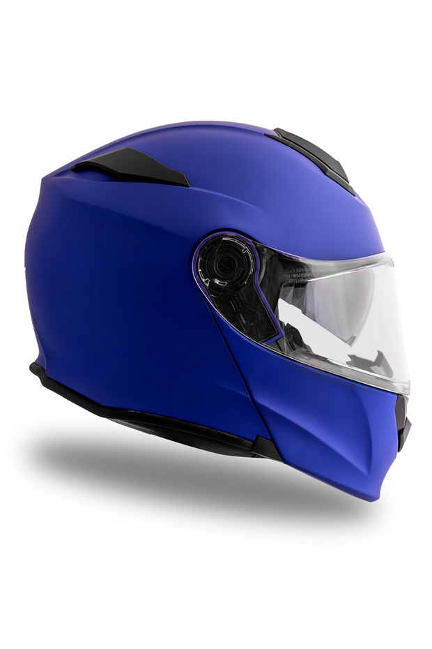 Delta Basic Mat Mavi Çene Açılır Kask - 2