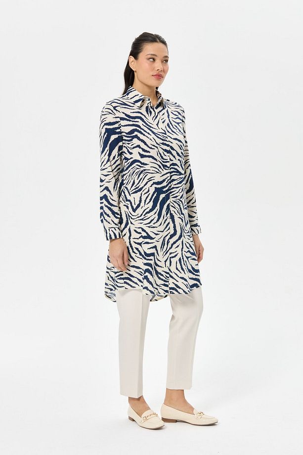 Zebra Desenli Tunik  Laci - 5