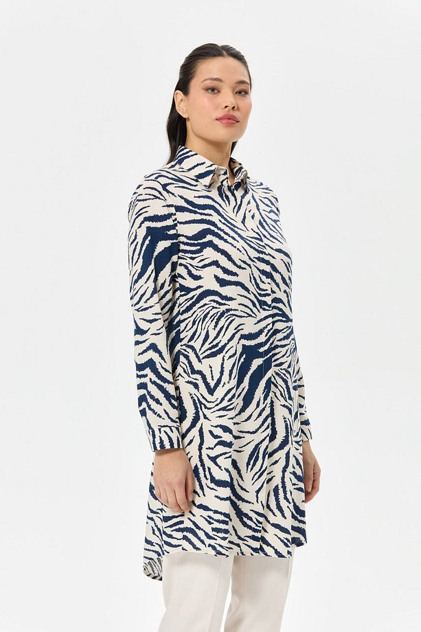 Zebra Desenli Tunik  Laci - 4
