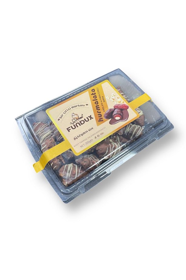 Hurmalata Fındık Ezmesi Dolgulu Çikolata Kaplı Hurma Sağlıklı Atıştırmalık (200GR) - 1
