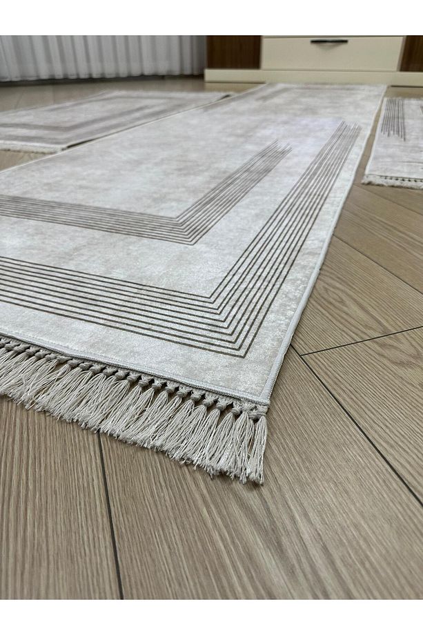 Kaymaz Taban 3 'lü Yatak Odası Halı Takımı 2 Adet 80x150 cm 1 Adet 80x300 cm - 4