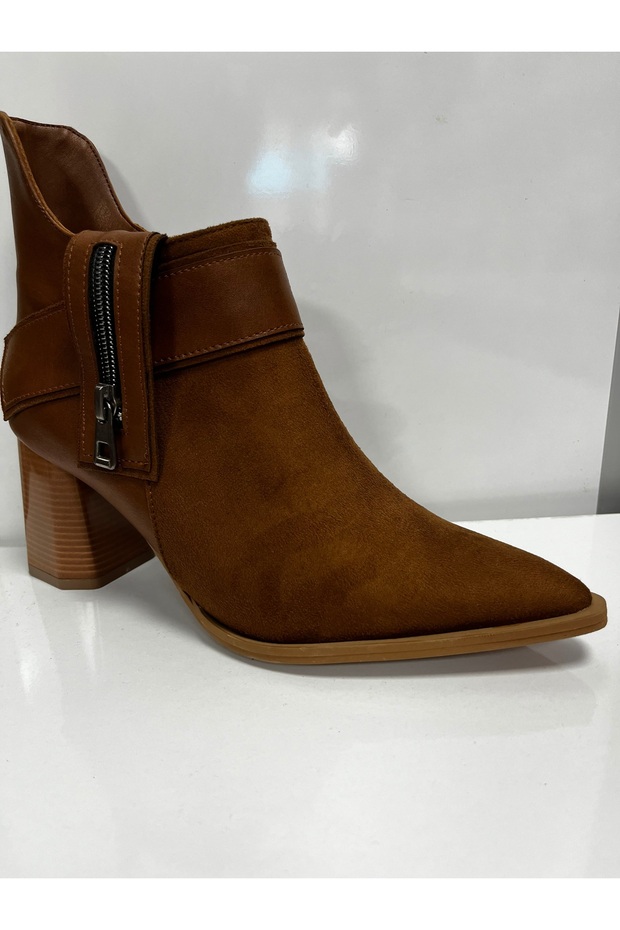 KADIN TOPUKLU BOT TABA RENK  SÜET - 2