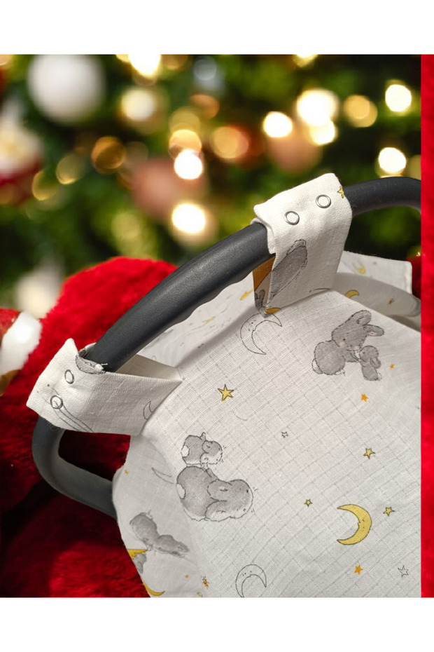 Müslin Sevimli Tavşanlar Puset Örtüsü - 3