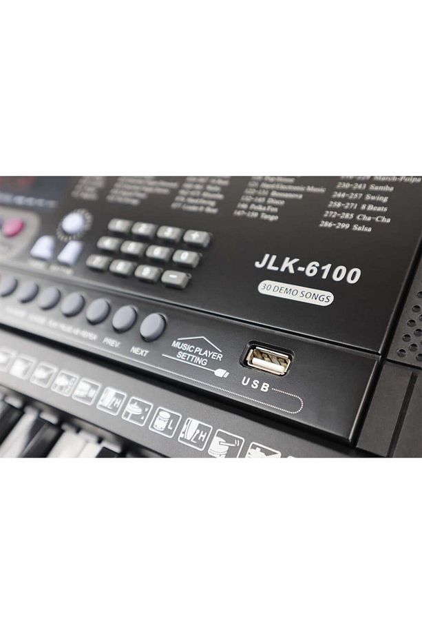 Jlk-6100 Işıklı 61 Tuşlu Elektronik Org (MİKROFON VE ADAPTÖR HEDİYE) - 4
